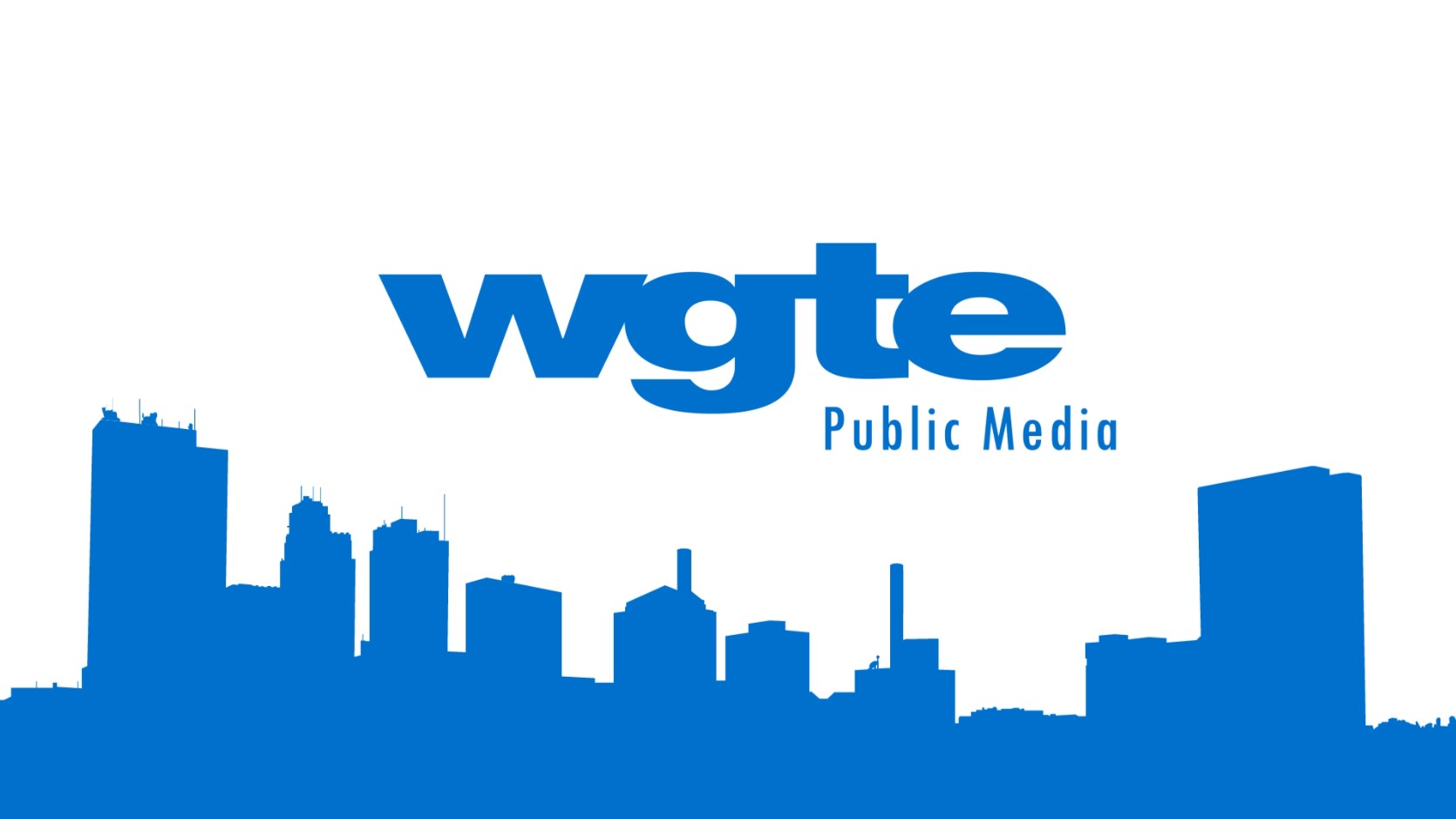 WGTE Logo Toledo Skyline