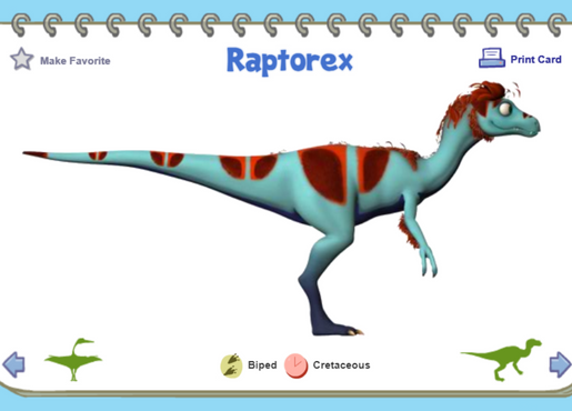 Dinsoaur Train dinosaur: Raptorex