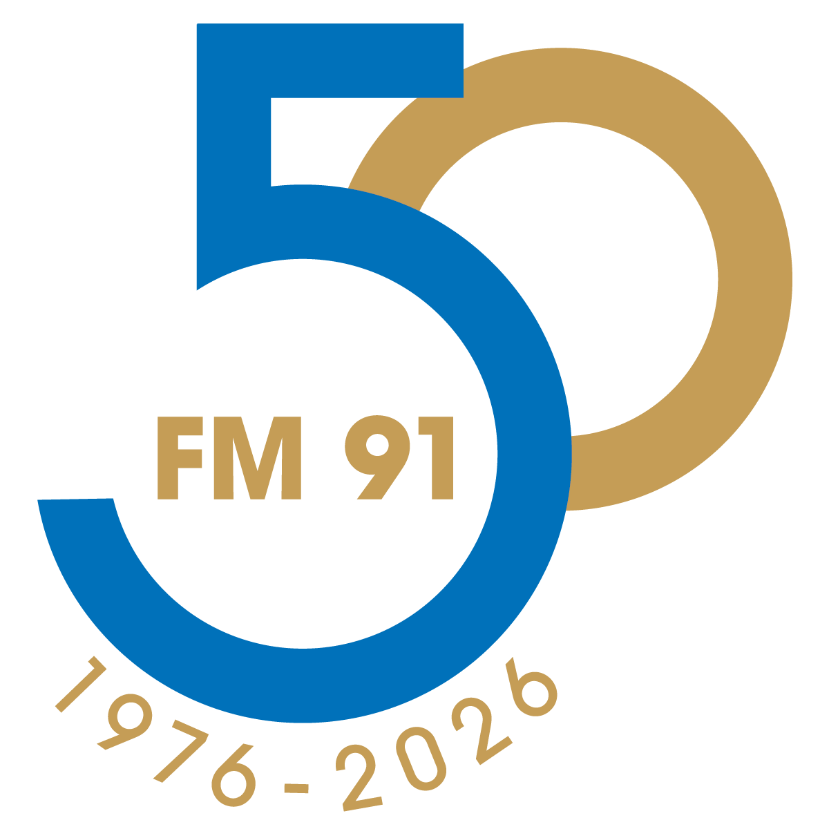 FM91 50th Logo