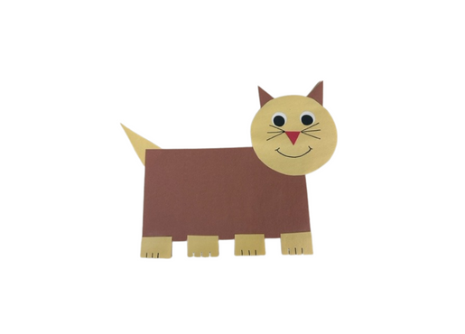 construction paper cat 