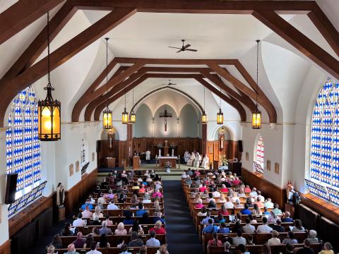  St. Mary Church in Conneaut hosted its final service on Sunday. It is the ninth Catholic church in the Youngstown Diocese to close in two years.