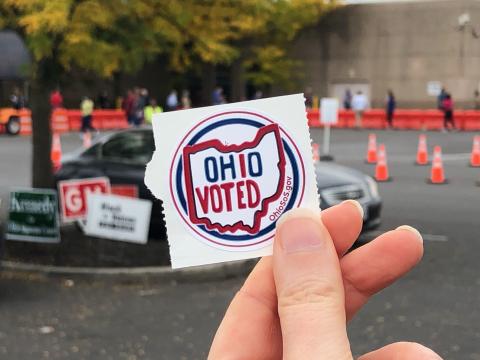  Ohio voted sticker