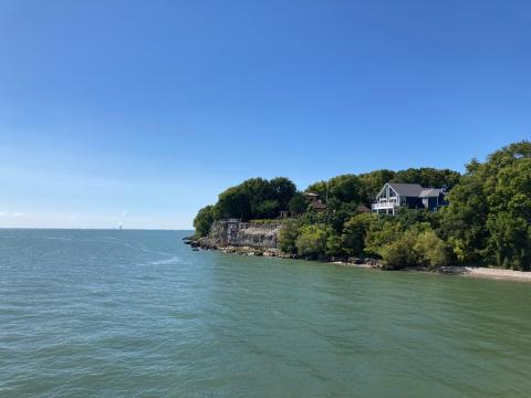 A sunny day in Lake Erie. The lake has struggled with algal blooms, largely driven by nutrient pollution in the Maumee River watershed.