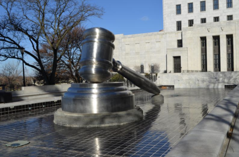  Gavel outside the Ohio Supreme Court