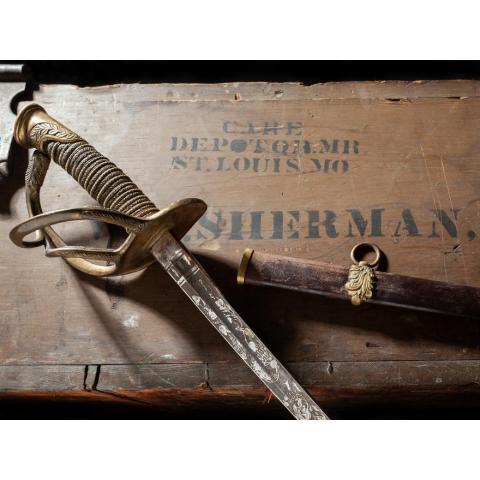 Famed Union Gen. William T. Sherman's sword was auctioned off in Columbus last week.