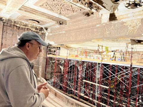 Bit by bit, Dressel is working on bringing the Grand Theater back to its original state.