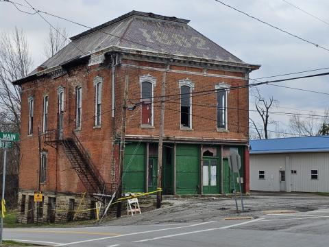  The Hoyt Building in Huron County is one of Ohio's most endangered sites this year. The two-story Victorian building is falling apart.