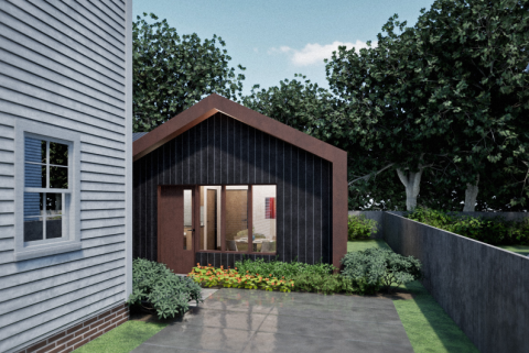 Cleveland Heights residents submitted their ideas for accessory dwelling unit designs, including this one.