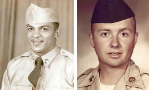 Fred McGee (left) and Kenneth David (right) received the Medal of Honor from President Joe Biden on Jan. 3, 2025.