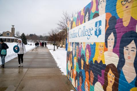 Students at Ursuline College navigate an uncertain future.