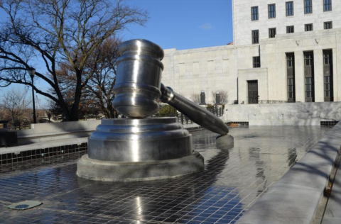 Gavel outside the Ohio Supreme Court