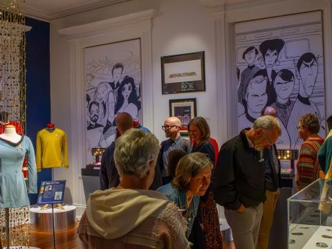 The Decorative Arts Center of Ohio recently opened an exhibit featuring costumes and props from Star Trek. The organization's leaders say funding for future exhibits will be more difficult, after the National Endowment for the Humanities cancelled millions of dollars in grants.