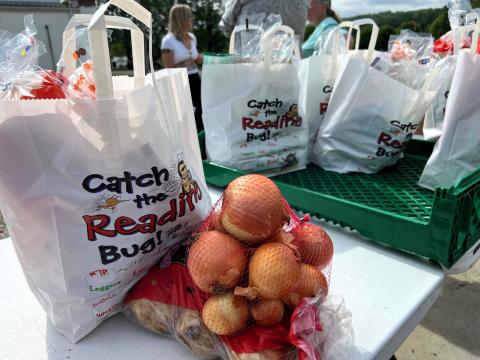 Once a month, Morgan County United Ministries operates a mobile food pantry in the southeast Ohio village of Stockport. Recently, as a result of federal cuts, the pantry hasn't been able to provide as many groceries to visitors.