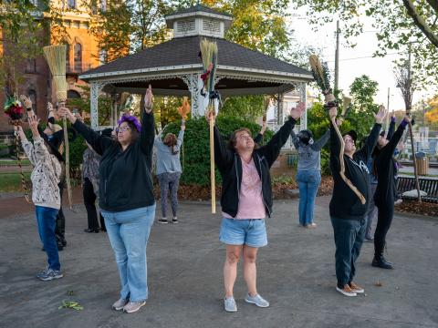 The Crooked River Crones of Bedford will be part of the group that tries for two world records in Sandusky at the 14th Sandusky Witches Walk.
