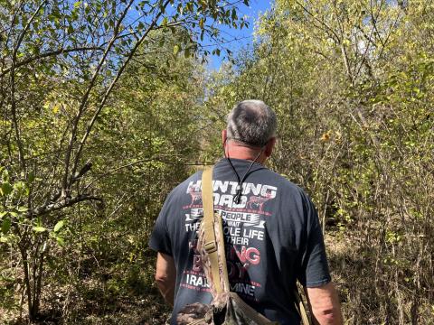 Don Boling walks through the woods in rural Millville, Ohio. He sees signs of deer everywhere.