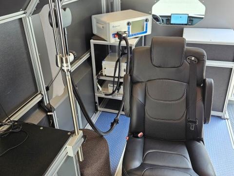 Transcranial Magnetic Stimulation, an FDA- approved treatment for people with medication-resistant depression and anxiety, isn't easily accessible in some parts of rural Ohio. Veteran Dirk Harkins thinks mobile units like this could help.