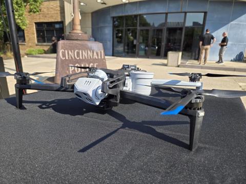 A drone used by the Cincinnati Police Department to respond to calls for service.