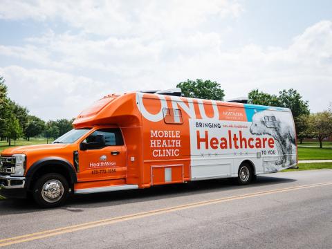The pharmacy department at Ohio Northern University in Ada uses mobile health clinics to reach rural residents.