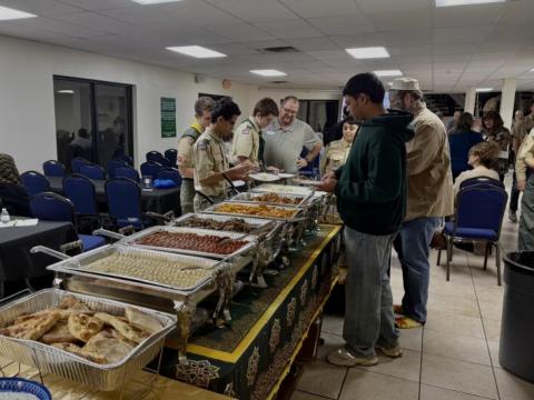 A vast array of food was offered to those attending Dayton Mercy Society's annual Interfaith Iftar.