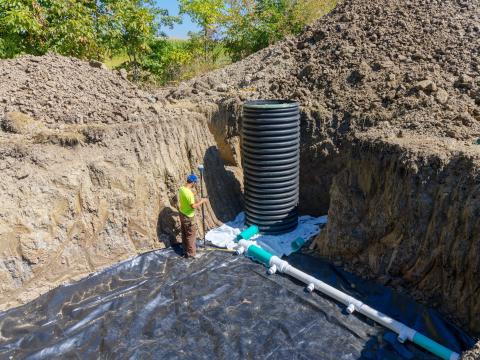 Filters like this one in Defiance County remove phosphorus from farm runoff. They're part of a broader effort to reduce harmful algal blooms in Lake Erie.