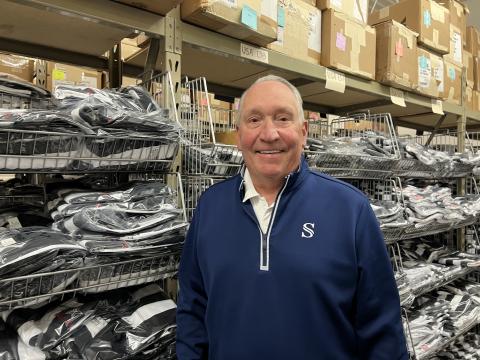 Joe DeRosa owns Smitty Officials Apparel in Canton. He uses his experiences as an NBA referee to create sports officials uniform.