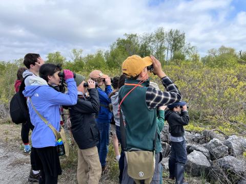 The Biggest Week in American Birding attracts tens of thousands of birders to Northwest Ohio each spring, including kids like these. The event hosts field trips specifically for students.