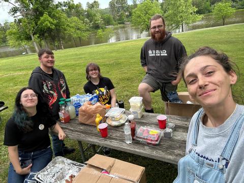 Jalyn Thacker (second from left) has been organizing Adams County's inaugural Pride festival with the people pictured here.