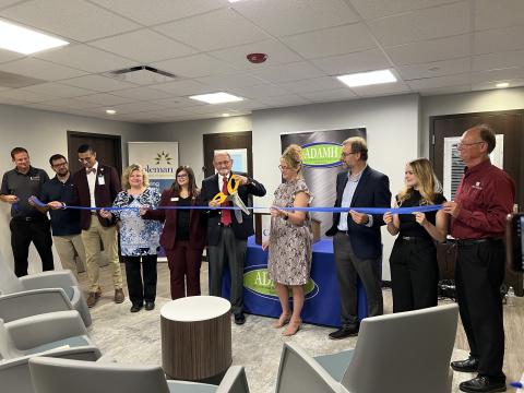 Dr. James Hagen cuts the ribbon at the newly opened James Hagen Crisis Care Center in Chillicothe. The facility was named in honor of his decades-long career promoting and providing behavioral health care in the region.